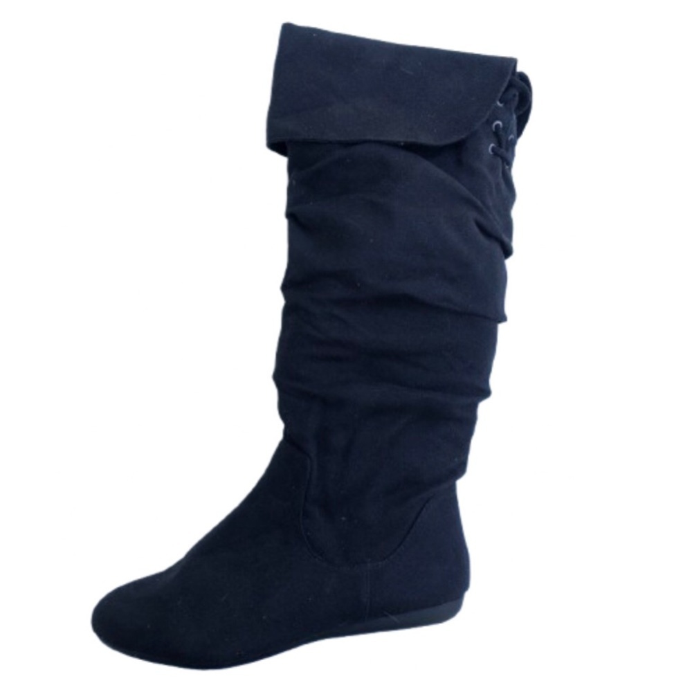 NWOB Style & Co Slouchy faux suede flat boot 8.5